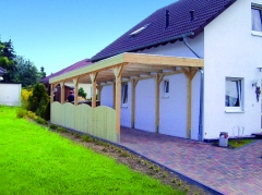 Einzelcarport 7007 Akzent mit Stellplatzverlängerung